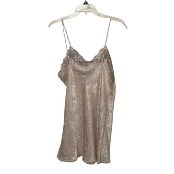 Wendy Ann Vintage 90s Floral Satin Nightie Chemise Womens Size Medium USA - Picture 5 of 11